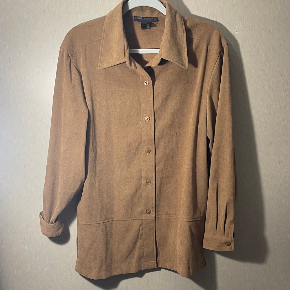 Brown Button Down Shirt